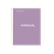 Notebook Emotions, Couverture souple, A4, séyès, 80 feuilles de 1 couleur, Miquelrius, Lilas.