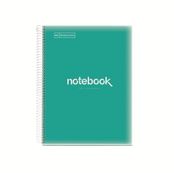 Notebook Emotions, Couverture souple, A4, séyès, 80 feuilles de 1 couleur, Miquelrius, Turquoise.