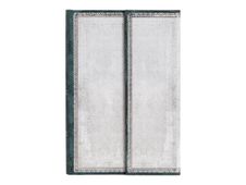 Paperblanks Old Leather Collection - Journal - reliure piquée - mini - 95 x 140 mm - 176 pages - uni - flint - blanc