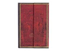 Paperblanks Embellished Manuscripts Collection - Journal - relié - mini - 95 x 140 mm - 88 feuilles / 176 pages - ruled - Nineteen eighty-four - rouge - carton recouvert de papier