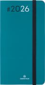 Agenda Flex - 1 semaine sur 2 pages - 9,5 x 17,5 cm - émeraude - Oberthur