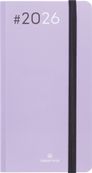 Agenda Flex - 1 semaine sur 2 pages - 9,5 x 17,5 cm - lilas - Oberthur