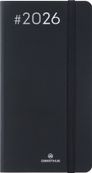 Agenda Flex - 1 semaine sur 2 pages - 9,5 x 17,5 cm - noir - Oberthur