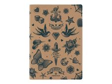 Oberthur - Carnet souple - 148 x 210 mm - Papillon Tatoo