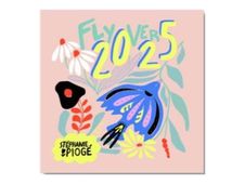 BLUE ART Nouvelle - Calendrier - 2025 - fly by Stéphanie Piogé - 14 pages - 30 x 30 cm