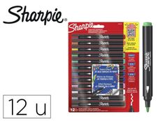 Sharpie - Pack de 12 marqueurs - pointe ogive - couleurs assorties