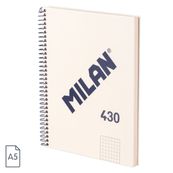 NOTEBOOK A5 ESPIRAL T/D 5X5 SINCE 1918 BEIGE