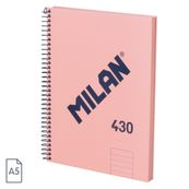 NOTEBOOK 1 A5  T/D  A LINEAS 7 MM 80 H SINCE 1918 ROSA