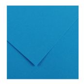 CANSON Iris Vivaldi - Papier Dessin Couleur - Lisse - 120 g/m² - Feuille - 50x65cm - Bleu Azur