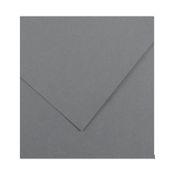 CANSON Iris Vivaldi - Papier Dessin Couleur - Lisse - 240 g/m² - Feuille - A4-21x29,7cm - Gris Foncé