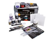 Pebeo Mixed Media Atelier #2 - Ensemble de peinture et marqueur