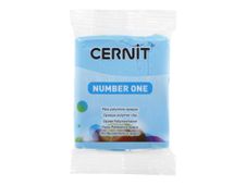 Cernit Number One - Pâte à modeler - 56 g - bleu ciel - argile polymère