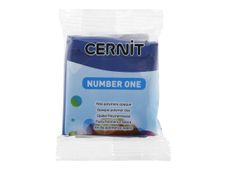Cernit Number One - Pâte à modeler - 56 g - bleu marine - argile polymère