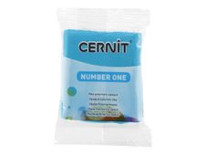 Cernit Number One - Pâte à modeler - 56 g - bleu turquoise - argile polymère