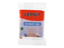 Cernit Number One - Pâte à modeler - 56 g - rouge coquelicot - argile polymère