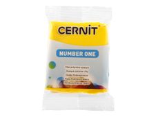 Cernit Number One - Pâte à modeler - 56 g - jaune - argile polymère