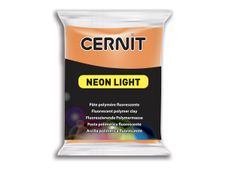 Cernit Neon Light - Pâte à modeler - 56 g - orange - matériau fluorescent, argile polymère
