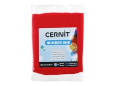 Cernit Number One - Pâte à modeler - 250 g - rouge - argile polymère