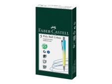Faber-Castell POLY BALL Urban - Stylo à bille - bleu - extra large - rétractable (pack de 5)