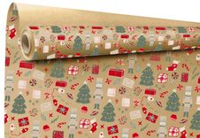 Rouleau papier cadeau kraft Noella brun 0,70 x 50 m