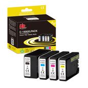 Cartouche remanufacturée Canon PGI-1500XL - pack de 4 - noir, cyan, magenta, jaune - Uprint