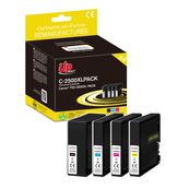 Cartouches remanufacturée Canon PGI-2500XL - Pack de 4 - noir, cyan, magenta, jaune - Uprint