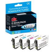 Cartouche remanufacturée Epson 604XL Ananas - pack de 4 - noir, cyan, magenta, jaune - Uprint