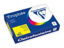 Clairefontaine Trophée - Papier - jaune intense - A4 (210 x 297 mm) - 160 g/m² - Ramette de 250 feuilles 