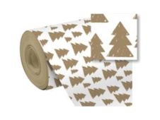 Clairefontaine Christmas - Emballage cadeau - 35 cm x 5 m - 70 g/m² - papier kraft