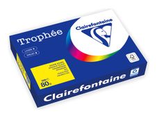 Clairefontaine Trophée -Papier - jaune intense - A4 (210 x 297 mm) - 80 g/m² - Ramette de 500 feuilles 