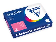 Clairefontaine Trophée -Papier - rose intense - A4 (210 x 297 mm) - 80 g/m² - Ramette de 500 feuilles 