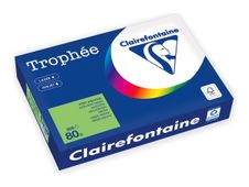 Clairefontaine Trophée -Papier - vert intense - A4 (210 x 297 mm) - 80 g/m² - Ramette de 500 feuilles 
