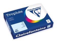Clairefontaine Trophée - 107 micromètres - bleu - A4 (210 x 297 mm) - 80 g/m² - 500 feuille(s) zéro plastique - papier teinté