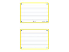 Oxford FLASH 2.0 - Fiche d'index - A6 (105 x 148 mm) - paysage - 80 feuilles - blanc - ligné