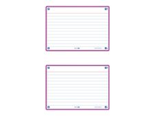 Oxford FLASH 2.0 - Fiche d'index - A6 (105 x 148 mm) - paysage - 80 feuilles - blanc - ligné