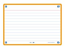 Oxford FLASH 2.0 - Fiche d'index - A6 (105 x 148 mm) - paysage - 80 feuilles - blanc - ligné