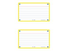Oxford FLASH 2.0 - Fiche d'index - 75 x 125 mm - paysage - 80 feuilles - blanc - ligné