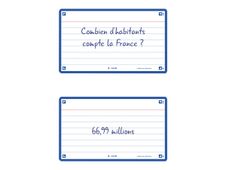 Oxford FLASH 2.0 - Fiche d'index - 75 x 125 mm - paysage - 80 feuilles - blanc - ligné