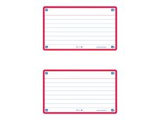 Oxford FLASH 2.0 - Fiche d'index - 75 x 125 mm - paysage - 80 feuilles - blanc - ligné