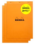 Rhodia - 2 Blocs notes N°18 - 80 feuilles - 80 g - petits carreaux + 1 gratuit