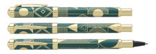 Roller ENZO VARINI "Palazzo Graphic" Vert foncé, motifs et attributs dorés