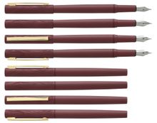 Plume HECHTER PARIS "Linéaire Wood" coloris bordeaux