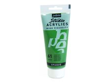 Pebeo Studio - Peinture - acrylique à base d'eau - terre verte - opaque - mat / satiné - fine - 100 ml