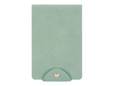 Oberthur Paola - Cahier de notes - petit - A6 (105 x 148 mm) - 100 feuilles / 200 pages - doublé - vert amande - polyuréthane (PU)