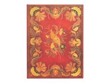 Paperblanks Fiammetta - Journal - reliure piquée - ultra - 175 x 230 mm - 144 pages - ligné - Baroque - rouge