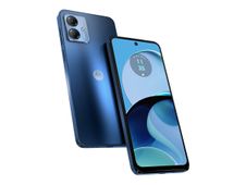 Motorola Moto G14 - 4G smartphone - SIM doble - RAM 4 GB / Memoria interna 128 GB - microSD slot - pantalla LCD - 6.5" - 2400 x 1080 píxeles (60 Hz) - 2 x cámaras traseras 50 MP, 2 MP - front camera 8 MP - celeste