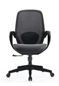 Fauteuil de bureau RIO - accoudoirs fixes - noir