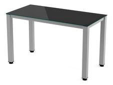 Rocada Executive - Mesa - rectangular - negro - aluminio base