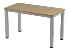 Rocada Executive - Mesa - rectangular - roble - gris, RAL 9006 base