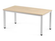 Rocada Executive - Mesa - rectangular - verde haya - blanco, RAL 9003 base